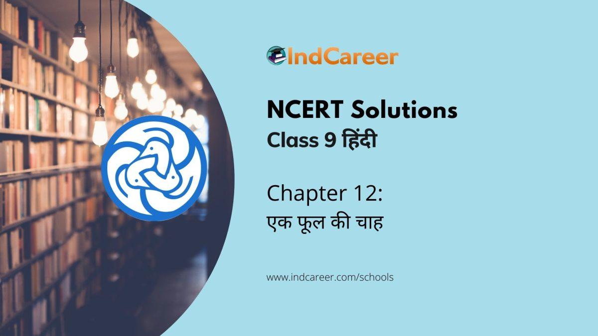 NCERT Solutions for 9th Class हिंदी : पाठ 12-एक फूल की चाह