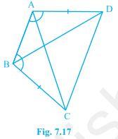 NCERT Solutions for 9th Class Maths : Chapter 7 Triangles Ex. 7.1 Que. 2