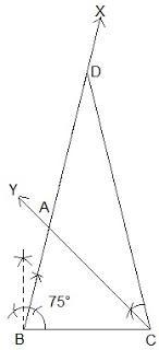NCERT Solutions for 9th class Maths : Chapter 11 Constructions Ex. 11.2 Que. 1
