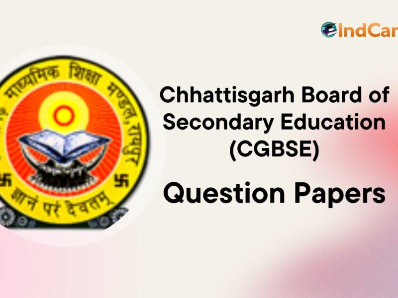 CGBSE Class 12th Papers