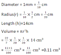 NCERT Solutions for 9th class Maths : Chapter 13 Surface Areas and Volumes Ex. 13.6 Que.7