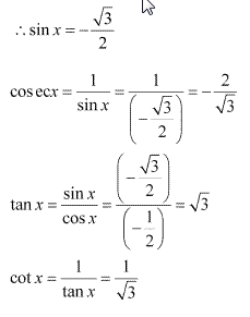 NCERT Solutions for 11th Class Maths: Chapter 3-Trigonometric Functions Ex. 3.2 Que. 1
