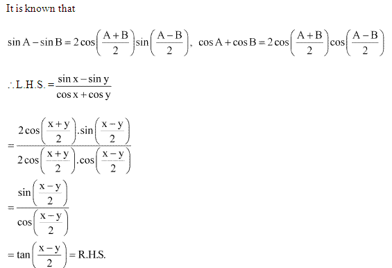 NCERT Solutions for 11th Class Maths: Chapter 3-Trigonometric Functions Ex. 3.3 Que. 15
