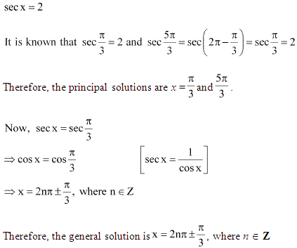 NCERT Solutions for 11th Class Maths: Chapter 3-Trigonometric Functions Ex. 3.4 Que. 2