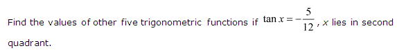 NCERT Solutions for 11th Class Maths: Chapter 3-Trigonometric Functions Ex. 3.2 Que. 4
