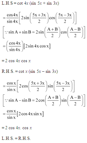 NCERT Solutions for 11th Class Maths: Chapter 3-Trigonometric Functions Ex. 3.3 Que. 13