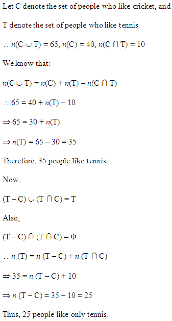 NCERT Solutions for 11th Class Maths: Chapter 1-Sets Ex.1.6 Que. 7