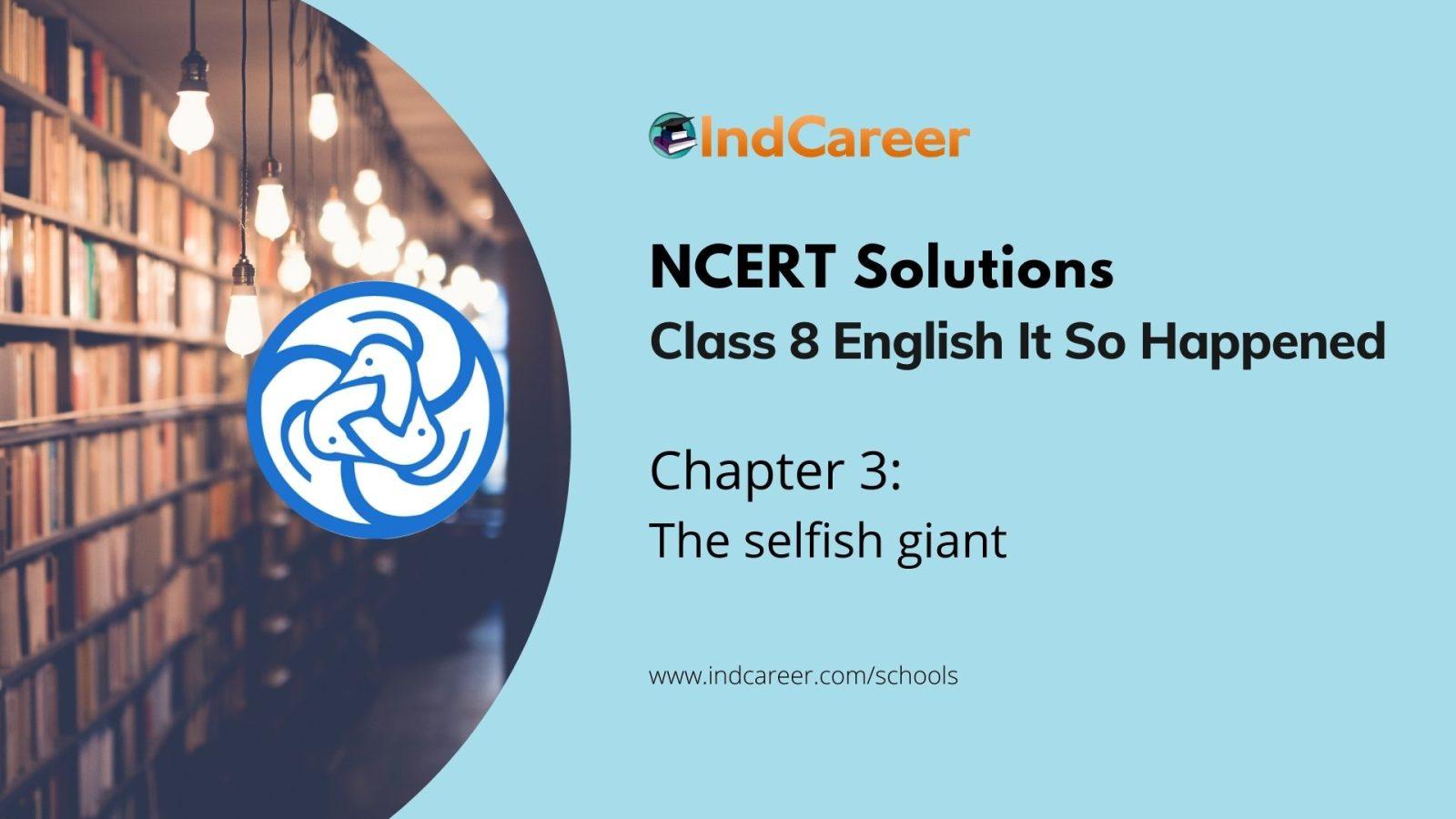 NCERT Solutions Class 8, English It So Ha Chapter 3- IndCareer Schools