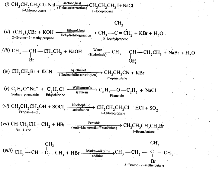 NCERT Solutions for 12th Class Chemistry: Chapter 10-Haloalkanes and Haloarenes Ex.10.14