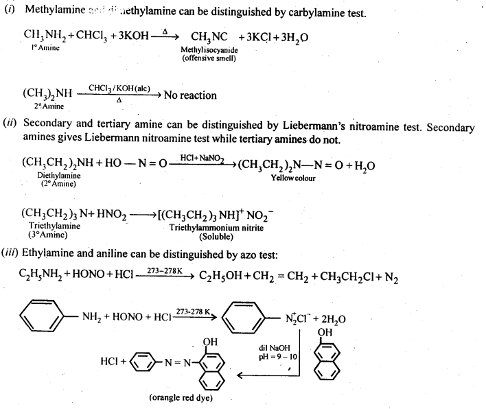 NCERT Solutions for 12th Class Chemistry:Chapter 13-Amines Ex. 13.2