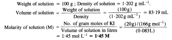 NCERT Solutions for 12th Class Chemistry: Chapter 2-Solutions Ex.2.5