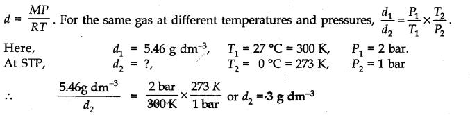 NCERT Solutions for 11th Class Chemistry: Chapter 5-States of Matter Que. 9