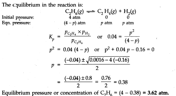NCERT Solutions for 11th Class Chemistry: Chapter 7-Equilibrium Que. 16