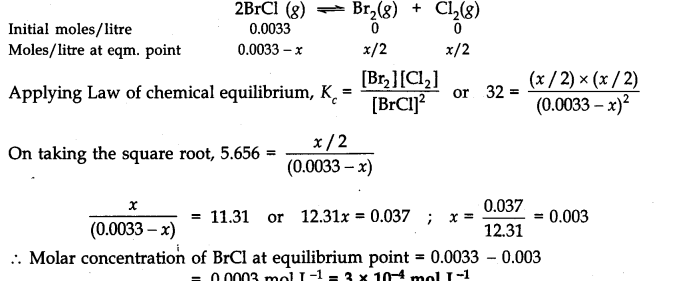 NCERT Solutions for 11th Class Chemistry: Chapter 7-Equilibrium Que. 21