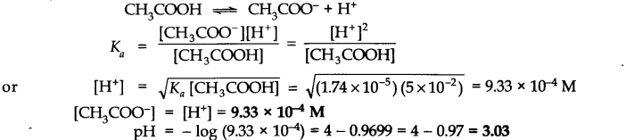 NCERT Solutions for 11th Class Chemistry: Chapter 7-Equilibrium Que. 45