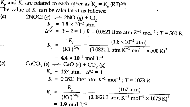 NCERT Solutions for 11th Class Chemistry: Chapter 7-Equilibrium Que. 5