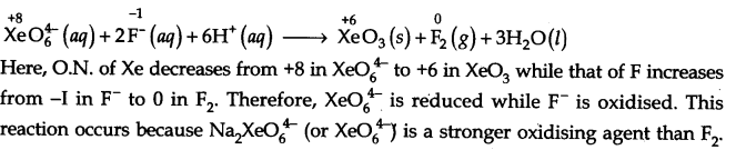 NCERT Solutions for 11th Class Chemistry: Chapter 8-Redox Reactions Que. 16