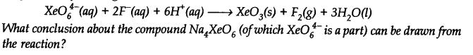 NCERT Solutions for 11th Class Chemistry: Chapter 8-Redox Reactions Que. 16