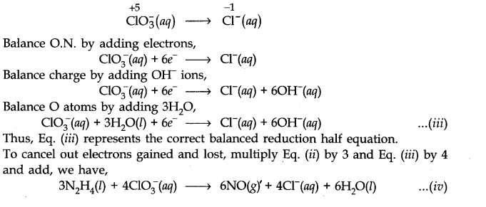 NCERT Solutions for 11th Class Chemistry: Chapter 8-Redox Reactions Que. 19