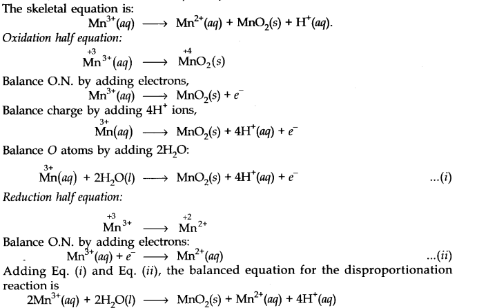 NCERT Solutions for 11th Class Chemistry: Chapter 8-Redox Reactions Que. 21