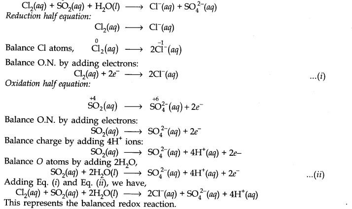 NCERT Solutions for 11th Class Chemistry: Chapter 8-Redox Reactions Que. 23