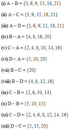NCERT Solutions for 11th Class Maths: Chapter 1-Sets Ex.1.4 Que. 9
