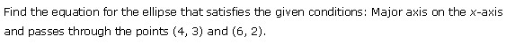 NCERT Solutions for 11th Class Maths: Chapter 11-Conic Sections Ex. 11. 3 que. 20