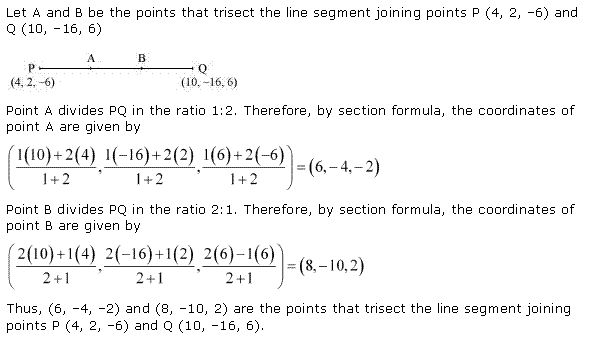 NCERT Solutions for 11th Class Maths: Chapter 12-Introduction to three Dimensional Geometry Ex. 12.3 Que. 5