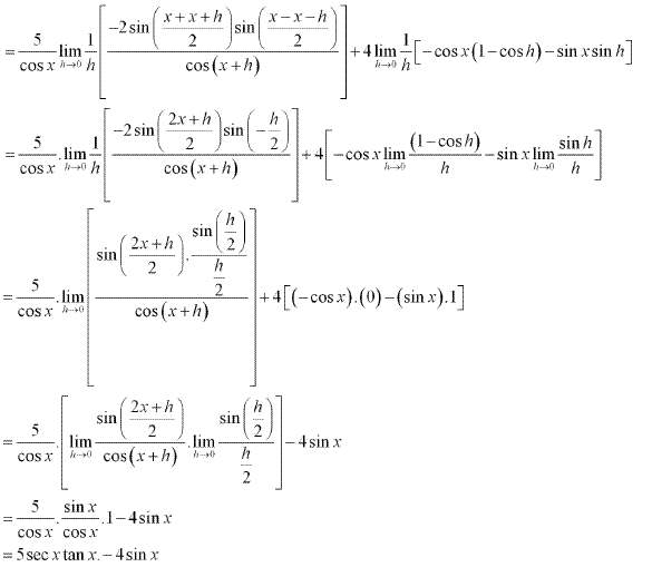 NCERT Solutions for 11th Class Maths: Chapter 13-Limits and Derivatives Ex.13.2 Que. 11