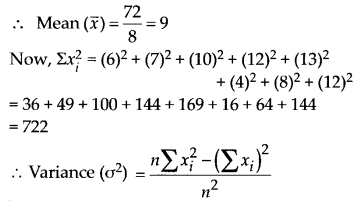 NCERT Solutions for 11th Class Maths: Chapter 15-Statistics Ex. 15.2  Que. 1