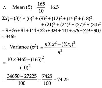 NCERT Solutions for 11th Class Maths: Chapter 15-Statistics Ex. 15.2  Que. 3