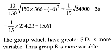NCERT Solutions for 11th Class Maths: Chapter 15-Statistics Ex. 15.3  Que. 1