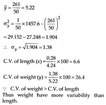 NCERT Solutions for 11th Class Maths: Chapter 15-Statistics Ex. 15.3  Que. 5