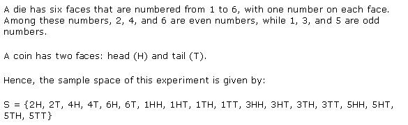 NCERT Solutions for 11th Class Maths: Chapter 16-Probability Ex. 16.1 Que. 14