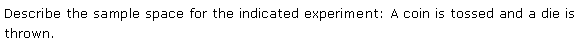 NCERT Solutions for 11th Class Maths: Chapter 16-Probability Ex. 16.1 Que. 4