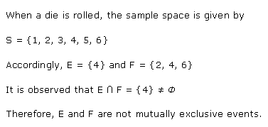 NCERT Solutions for 11th Class Maths: Chapter 16-Probability Ex. 16.2 Que. 1