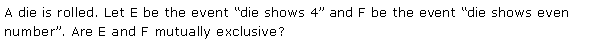 NCERT Solutions for 11th Class Maths: Chapter 16-Probability Ex. 16.2 Que. 1