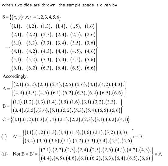 NCERT Solutions for 11th Class Maths: Chapter 16-Probability Ex. 16.2 Que. 6