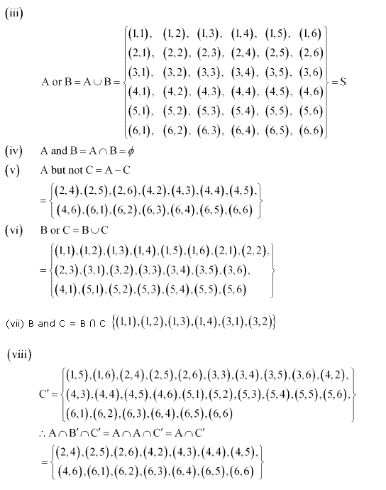 NCERT Solutions for 11th Class Maths: Chapter 16-Probability Ex. 16.2 Que. 6