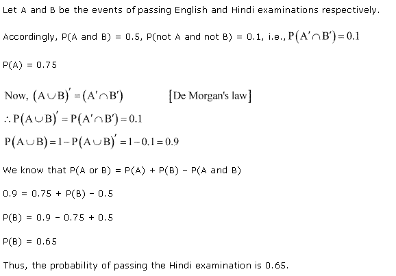 NCERT Solutions for 11th Class Maths: Chapter 16-Probability Ex. 16.3 Que. 20