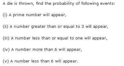 NCERT Solutions for 11th Class Maths: Chapter 16-Probability Ex. 16.3 Que. 3