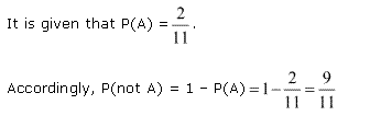 NCERT Solutions for 11th Class Maths: Chapter 16-Probability Ex. 16.3 Que. 9