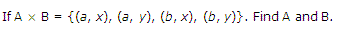 NCERT Solutions for 11th Class Maths: Chapter 2-Relations and Functions Ex. 2.1 Que. 6