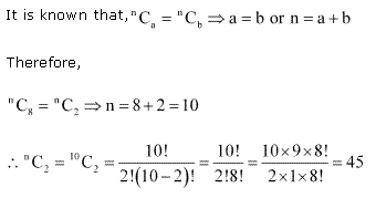 NCERT Solutions for 11th Class Maths: Chapter 7-Permutation and Combinations Ex. 7.4 Que. 1