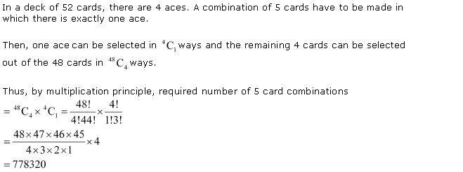 NCERT Solutions for 11th Class Maths: Chapter 7-Permutation and Combinations Ex. 7.4 Que. 6