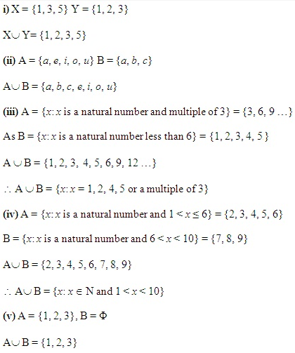 NCERT Solutions for 11th Class Maths: Chapter 1-Sets Ex.1.4 Que. 1