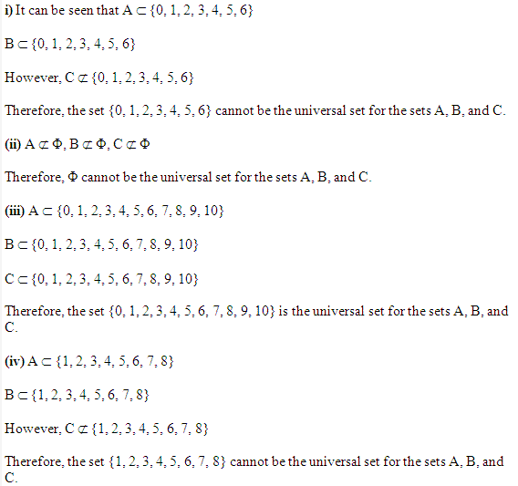 NCERT Solutions for 11th Class Maths: Chapter 1-Sets Ex.1.3 Que. 9
