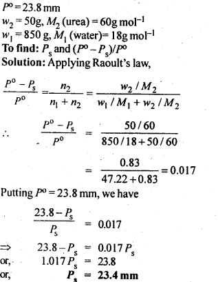 NCERT Solutions for 12th Class Chemistry: Chapter 2-Solutions Ex.2.9