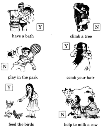 NCERT Solutions for English (Poem): Chapter 2-Padding-Pool
Let’s Get Ready for School
Que. 1