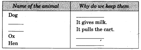 NCERT Solutions for 3rd Class Environmental Studies: Chapter 19-Our Friends-Animal Que. 8